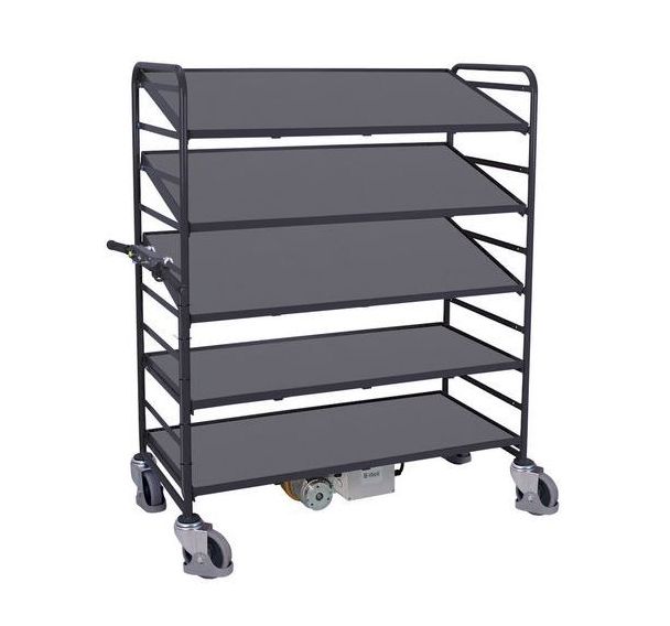 Chariot électrique B-Well Plateaux bacs norme EU 250kg L1240