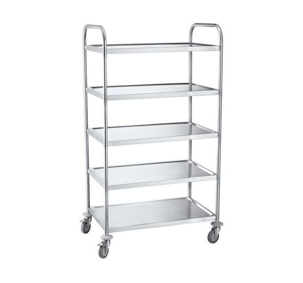 Chariot en Inox - 5 plateformes