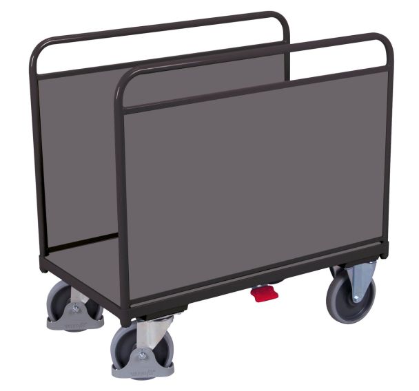 Chariot ergonomique 2 ridelles bois - Capacité 500 Kg