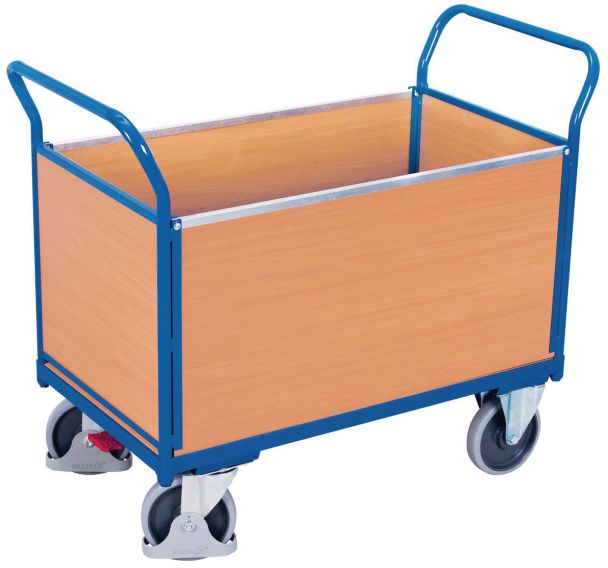 Chariot ergonomique 4 panneaux bois - Capacité 400 kg à 500 kg