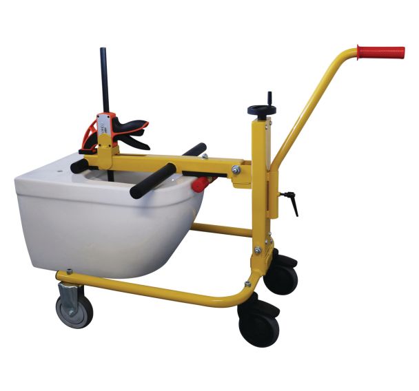 Chariot ergonomique de montage pour cuvette WC charge 75 kg