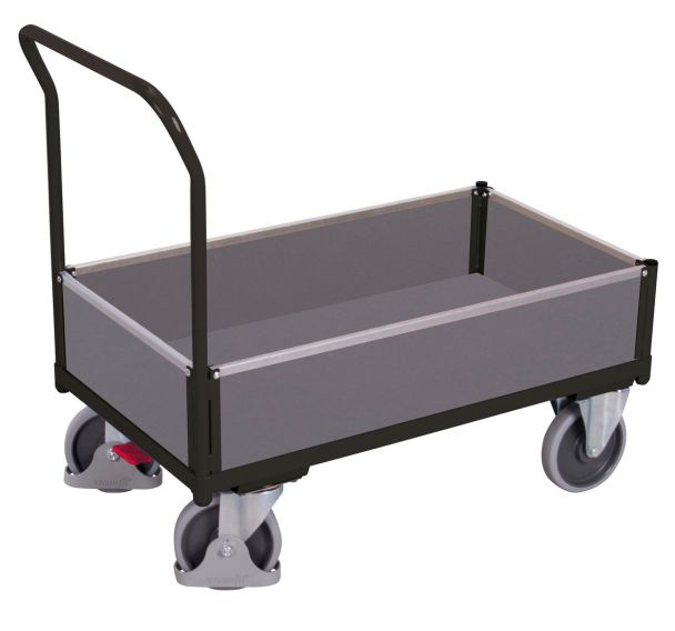 Chariot ergonomique parois bois amovibles - Capacités 400 et 500 kg
