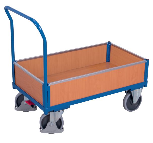 Chariot ergonomique parois bois amovibles - Capacités 400 et 500 kg