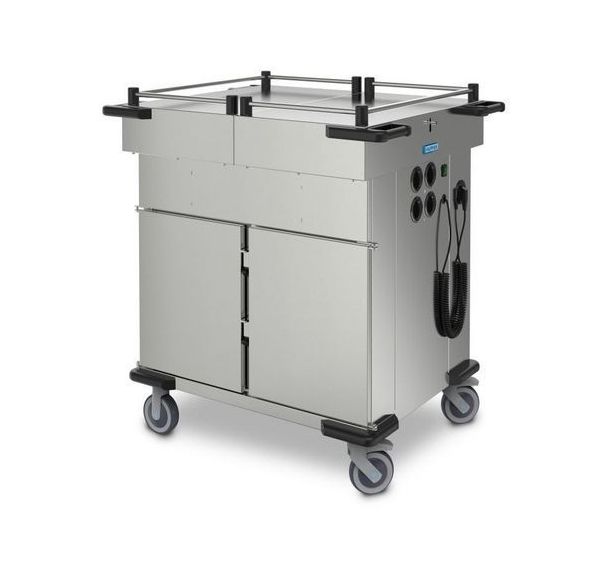 Chariot étuve à compartiments chauffants SPTW avec couvercle