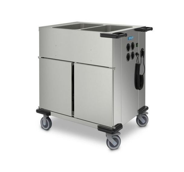 Chariot étuves à compartiments chauffants SPTW 700x922x974mm