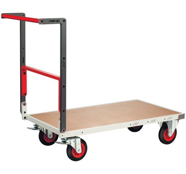 Chariot flat-pack dossier repliable plateau médium