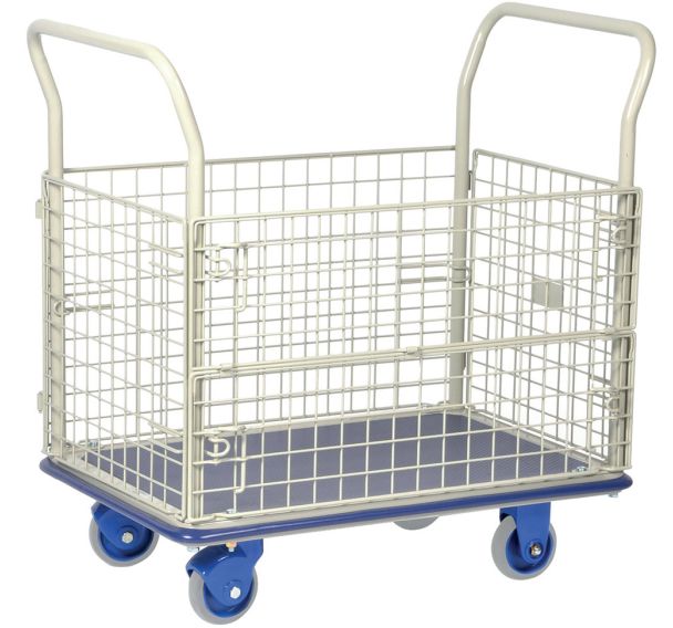 Chariot grillagé - Force 300 kg L 920 x l610 mm