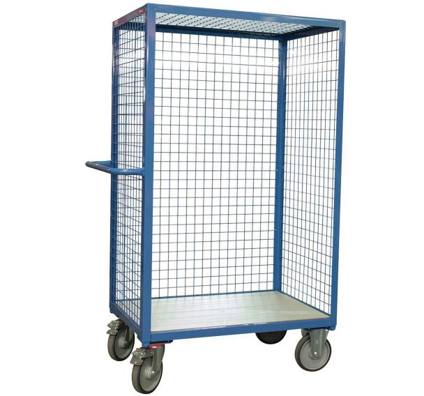 Chariot haut grillagé - 3 côtés + toit - Force 500 kg - Fimm