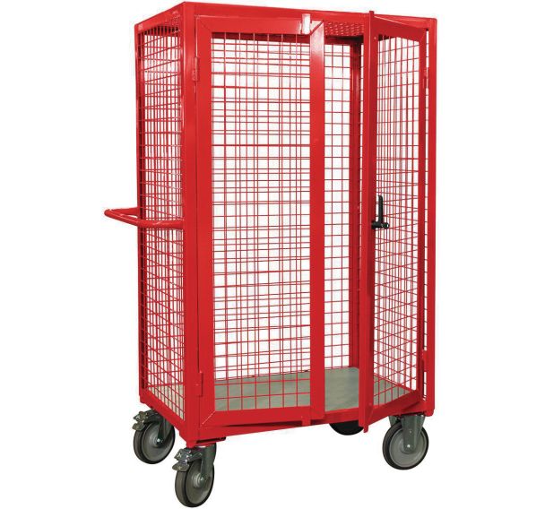 Chariot haut grillagé - 3 côtés+toit+portes - Force 500 kg - Fimm