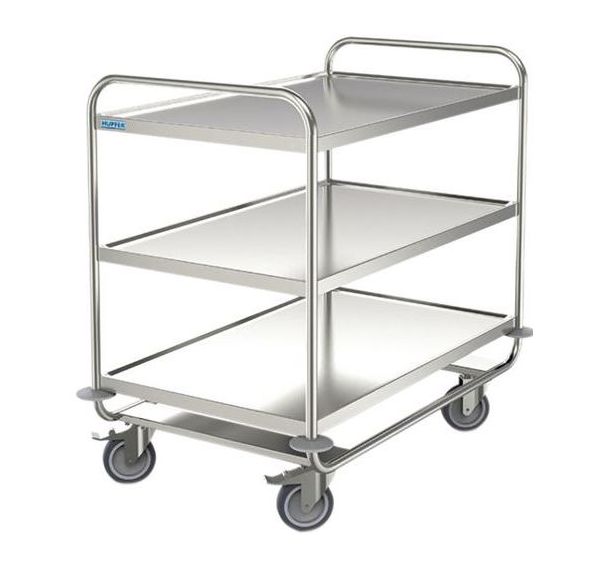 Chariot inox - 3 plateaux - Force 200 kg