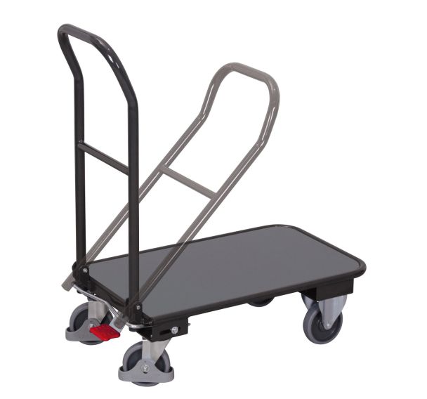 Chariot métal à dossier rabattable force 250 kg-Largeur 450 et 600 mm