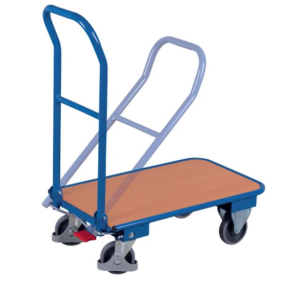 Chariot métal à dossier rabattable force 250 kg-Largeur 450 et 600 mm