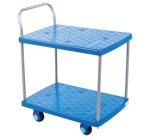 Chariot plastique 2 plateaux - Force 150 kg