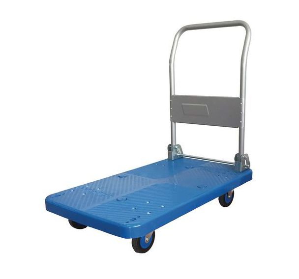 Chariot plastique dossier rabattable - Capacité 200 kg