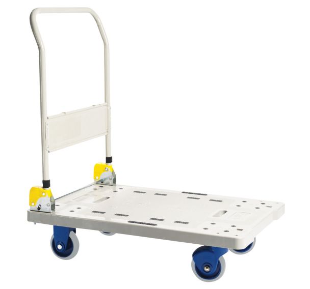 Chariot plastique dossier rabattable - Force 300 kg