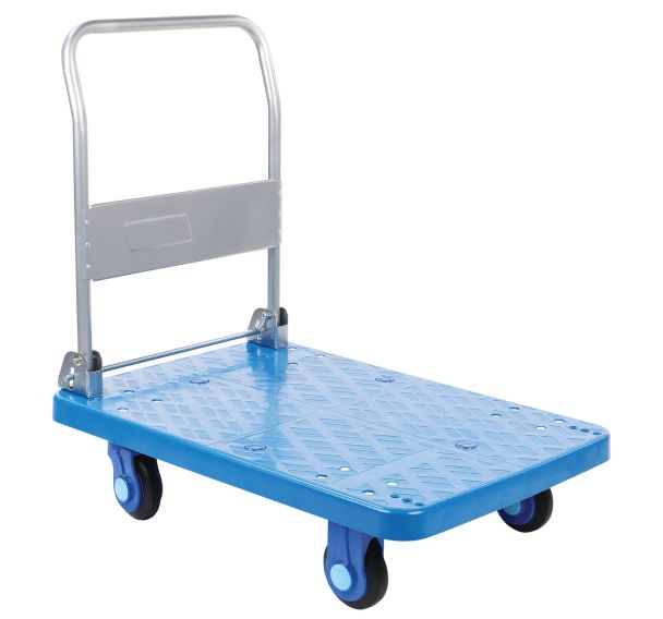 Chariot plastique dossier rabattable - Force 300 kg