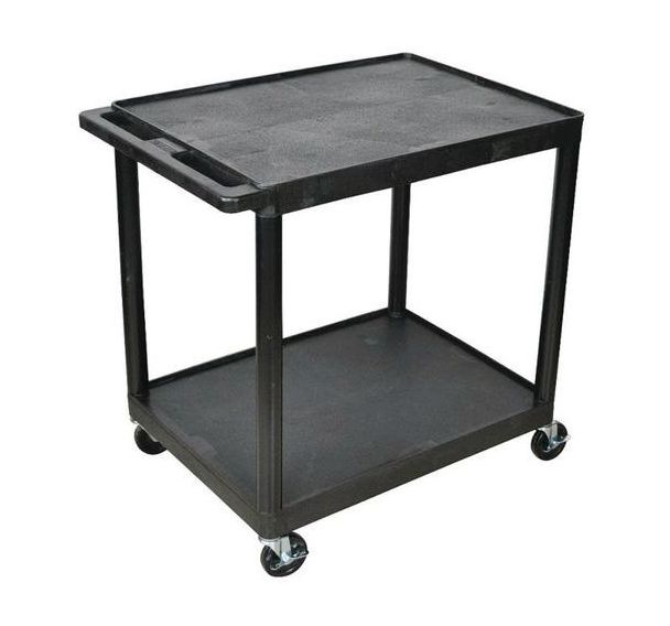 Chariot plastique recyclé - 2 plateaux - Capacité 180 kg