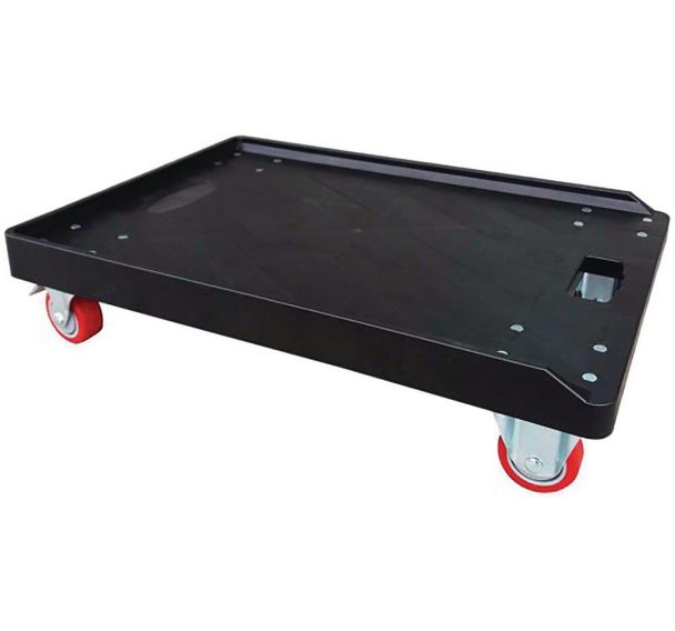 Chariot porte-bac avec 3 rebords de sécurité 670x460xH165 mm
