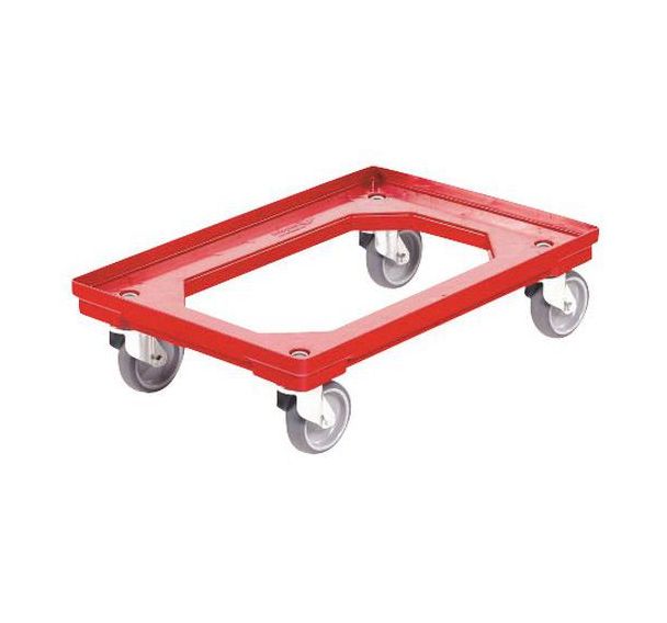 Chariot porte-bacs roues caoutchoucPolyéthylène