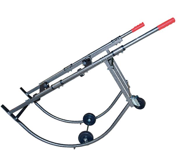 Chariot porte-fût 300 kg basculant acier peinture martelée