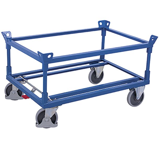 Chariot porte-palettes avec cadre rehausseé