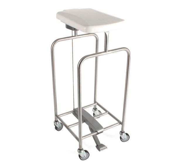 Chariot porte-sacs HYGICAR III avec couvercle et pédale-Sclessin Fonction Linge