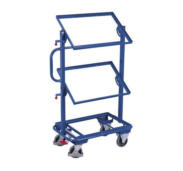 Chariot pour bacs norme Europe - 610 x 410 mm - Capacité 200 Kg