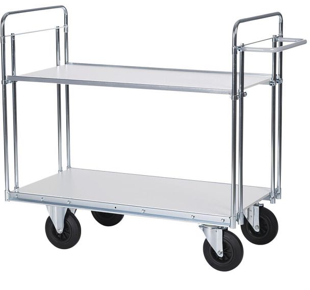 Chariot pour charges lourdes - 2 plateaux - Capacité 500 kg