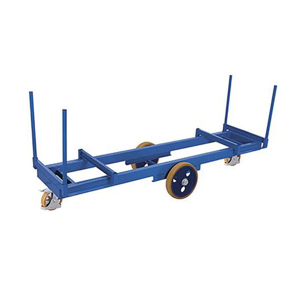 Chariot pour long matériel avec 4 montants