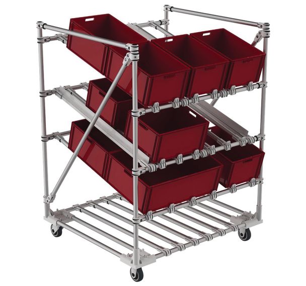 Chariot présentoire aluminium - Trilogiq