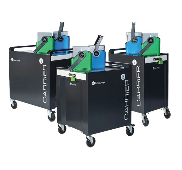 Chariot rangement et charge - tablettes Carrier Cart -Lockncharge