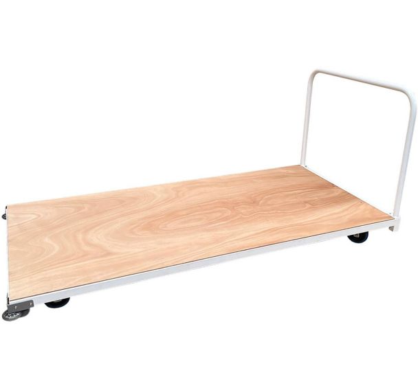 Chariot transport de tapis avec roulettes de protection