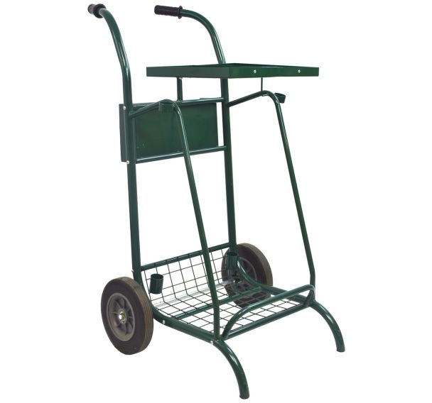 Chariot voirie Mobisac 2x110l roues caoutchouc vert mousse 6005