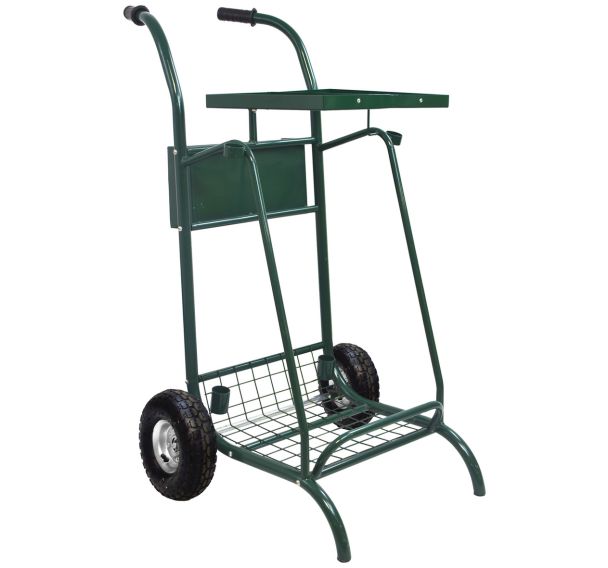 Chariot voirie Mobisac 2x110l roues pneumatique vert mousse 6006