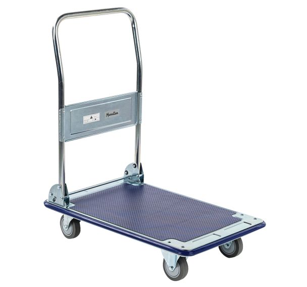 Chariot zingué dossier rabattable - Force 200 kg