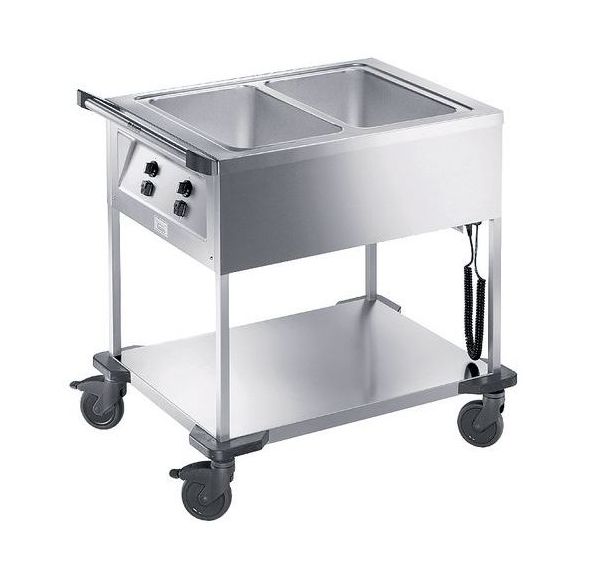 Chariots de distribution de repas 2 cuves simples SAW 2