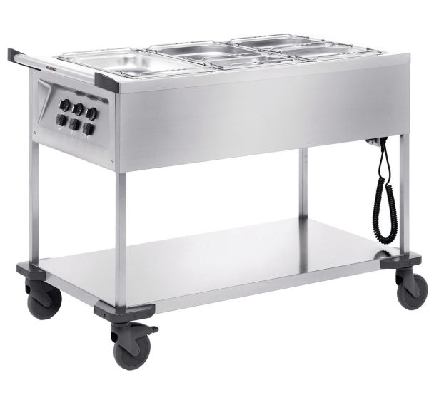 Chariots de distribution de repas 3 cuves simples SAW 3