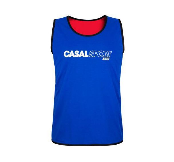 Chasuble réversible Extensible bleu royal rouge Casal Sport