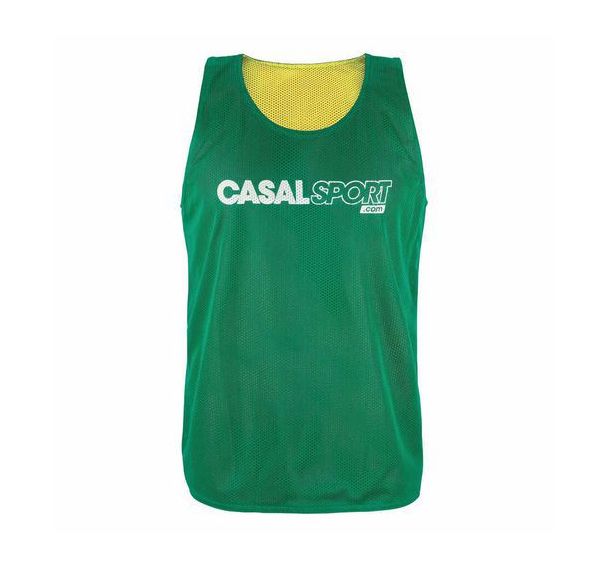 Chasuble réversible vert sapin jaune Casal Sport