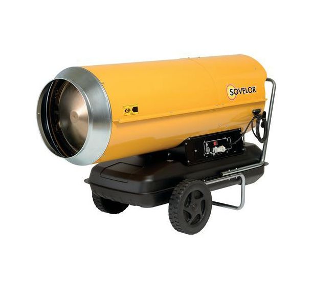 Chauffage à air pulsé mobile - Au fuel - A combustion directe - 111 KW - Sovelor