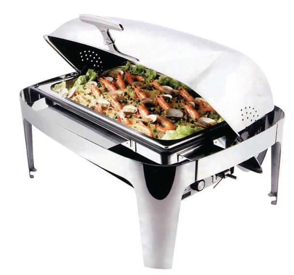 Chauffe plat électrique en inox +ouverture coulissante 8,5 L