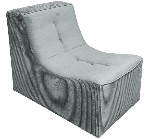 Chauffeuse 1 place Loto velours Poso lisse et cotelé - MMP