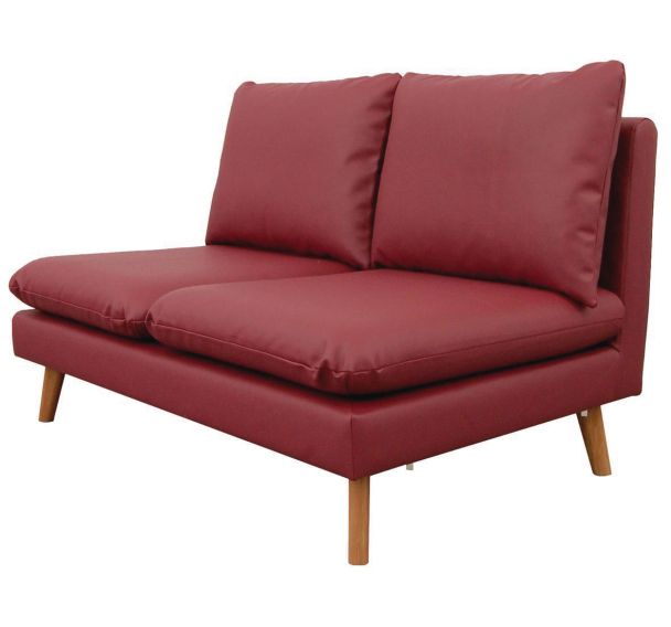 Chauffeuse 2 places Riga enduit PVC non classé feu