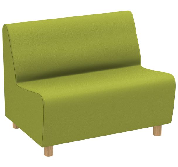 Chauffeuse 2 places accueil Izari pied bois Sokoa