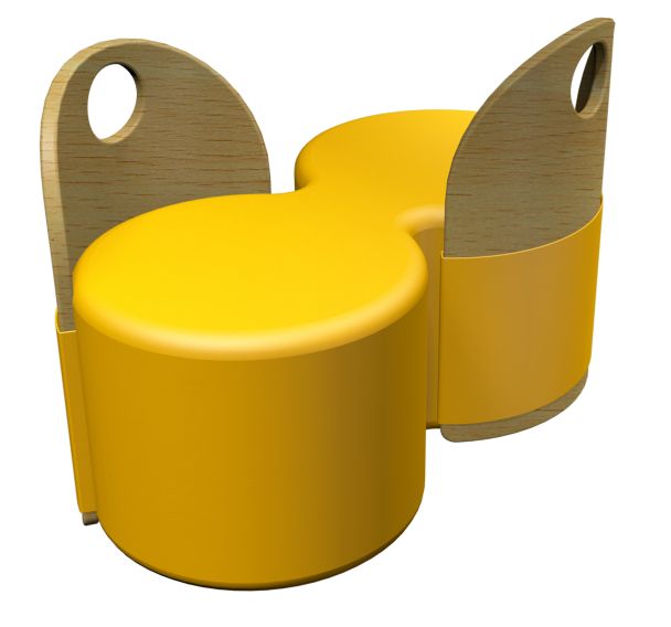 Chauffeuse 2 places conversation 80/53,5x41 cm -Twiny