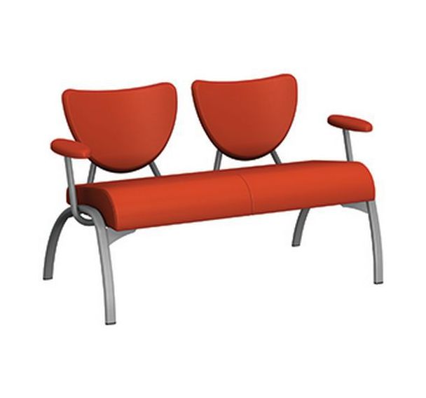 Chauffeuse Ainoha 2 places avec accoudoirs enduit PVC - Sokoa