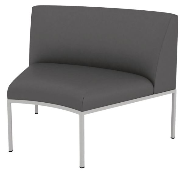 Chauffeuse Atrium concave tissu enduit PVC
