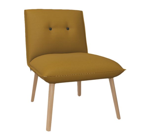 Chauffeuse Soda sans accoudoir et avec boutons tissu Aquaclean Daytona Mobitec