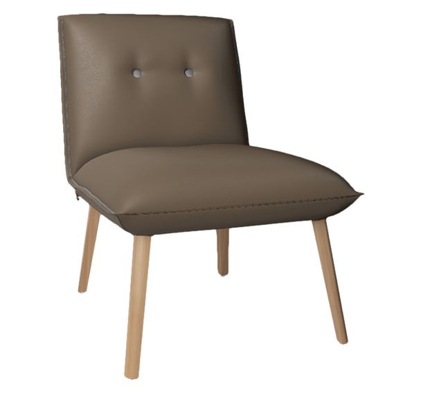 Chauffeuse Soda sans accoudoir et avec boutons tissu enduit vinyl Valencia Mobitec