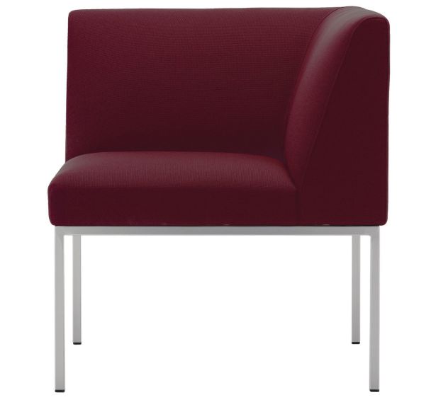 Chauffeuse d'angle accueil Atrium tissu M1 Quadrifoglio